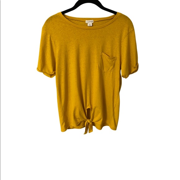 5/$20 J. by J.Crew Mustard Short Sleeve Tee - Picture 1 of 8